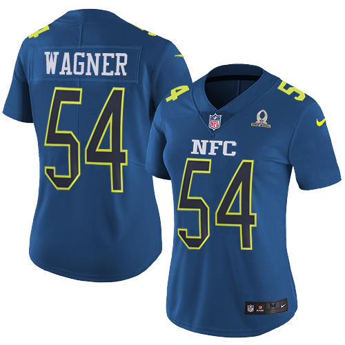 Nike Seahawks #54 Bobby Wagner Navy Women's Stitched NFL Limited NFC Pro Bowl Jersey